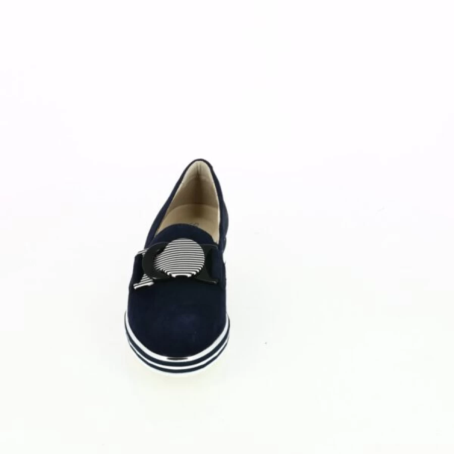 Kevin Men's Blue Moccasin Loafers - Softwaves Comfort Slip-On Shoes